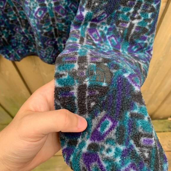 Vintage 1992 The North Face Half Zip Patterned Jacket Large - Picture 5 of 13